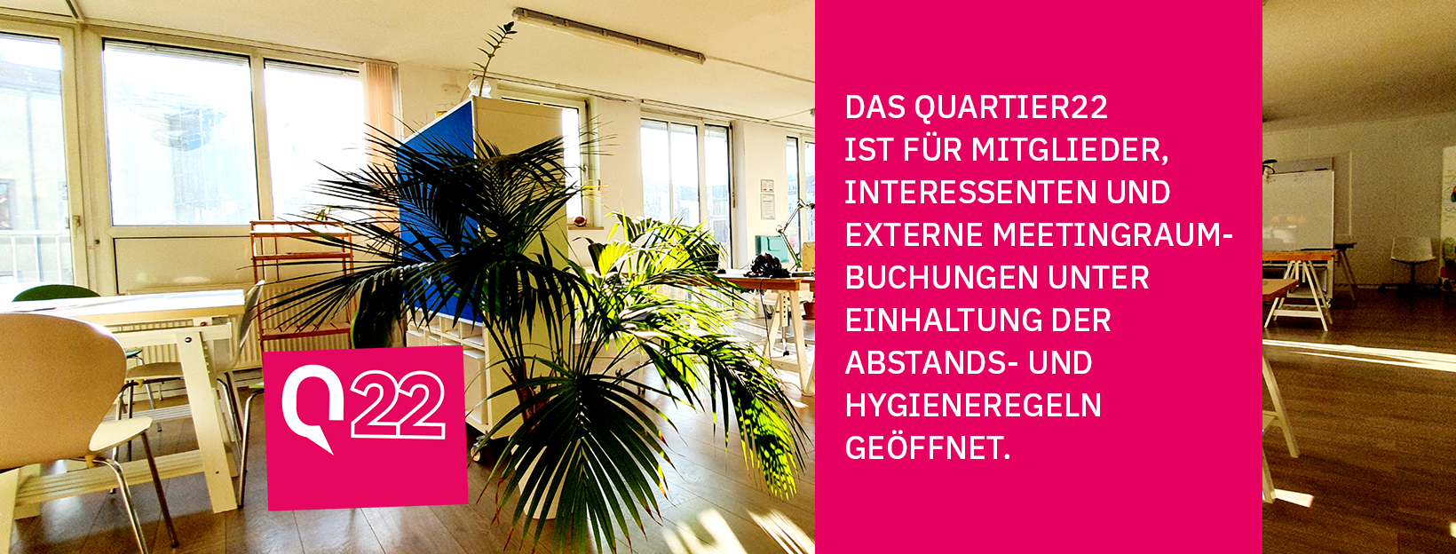 Quartier22 Coworking Header