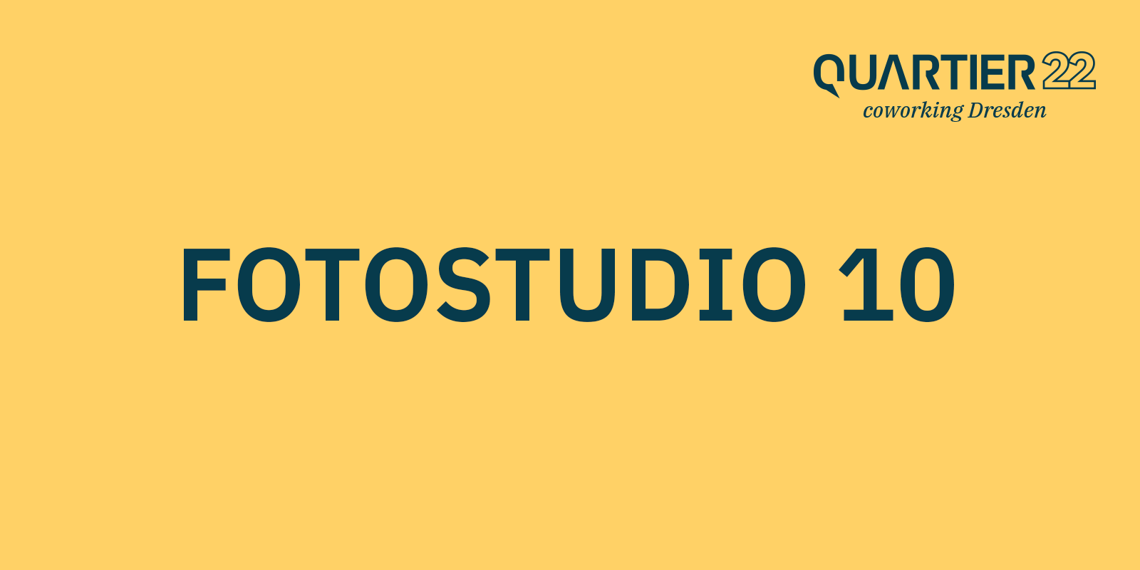 Innenansicht des Fotostudios im Quartier22