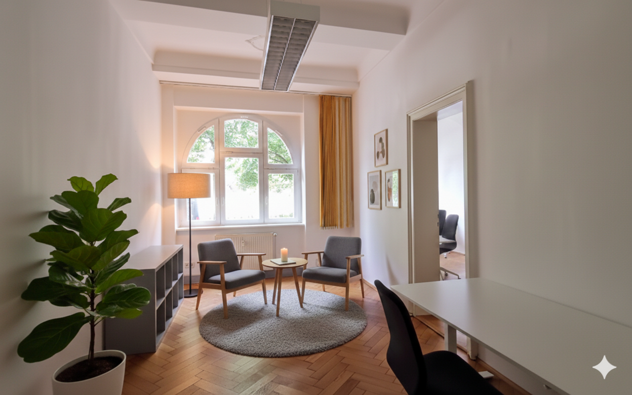 Raum C108 | Raum für Einzelcoaching/ -therapie | Praxisgemeinschaft in Dresden, 01307 Johannstadt (möbliert)